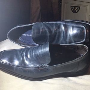 MENS JOHNSTON MURPHY Unique Navy Mock Toe Slip On